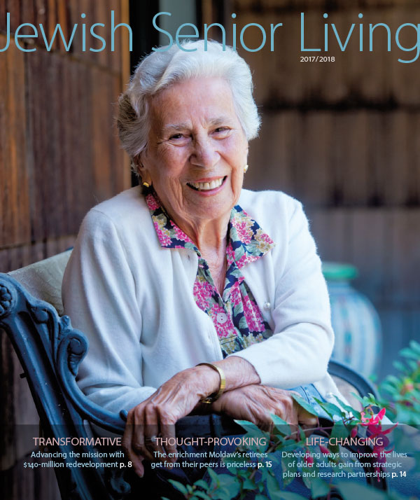 Cover of 2017/2018 Jewish Senior Living magazine